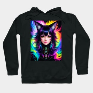 Colorful Fantasy Anime Girl Hoodie